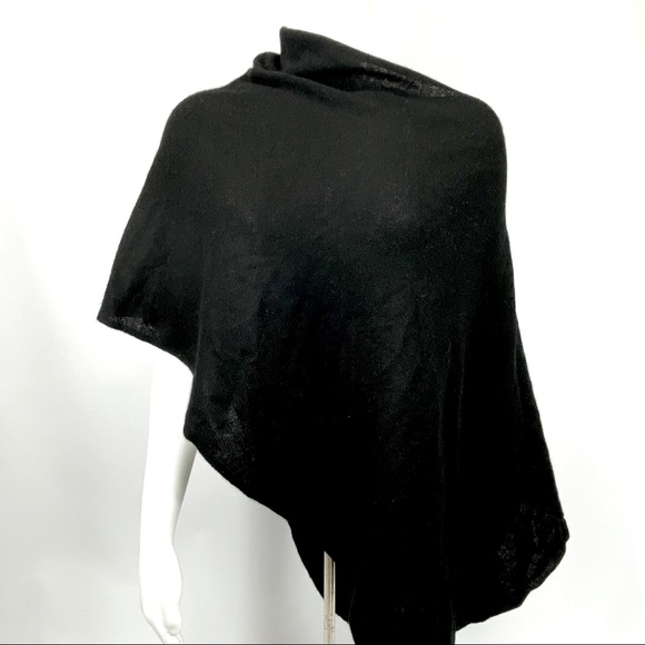 Cynthia Rowley Accessories - Cynthia Rowley black cashmere topper wear 4 ways